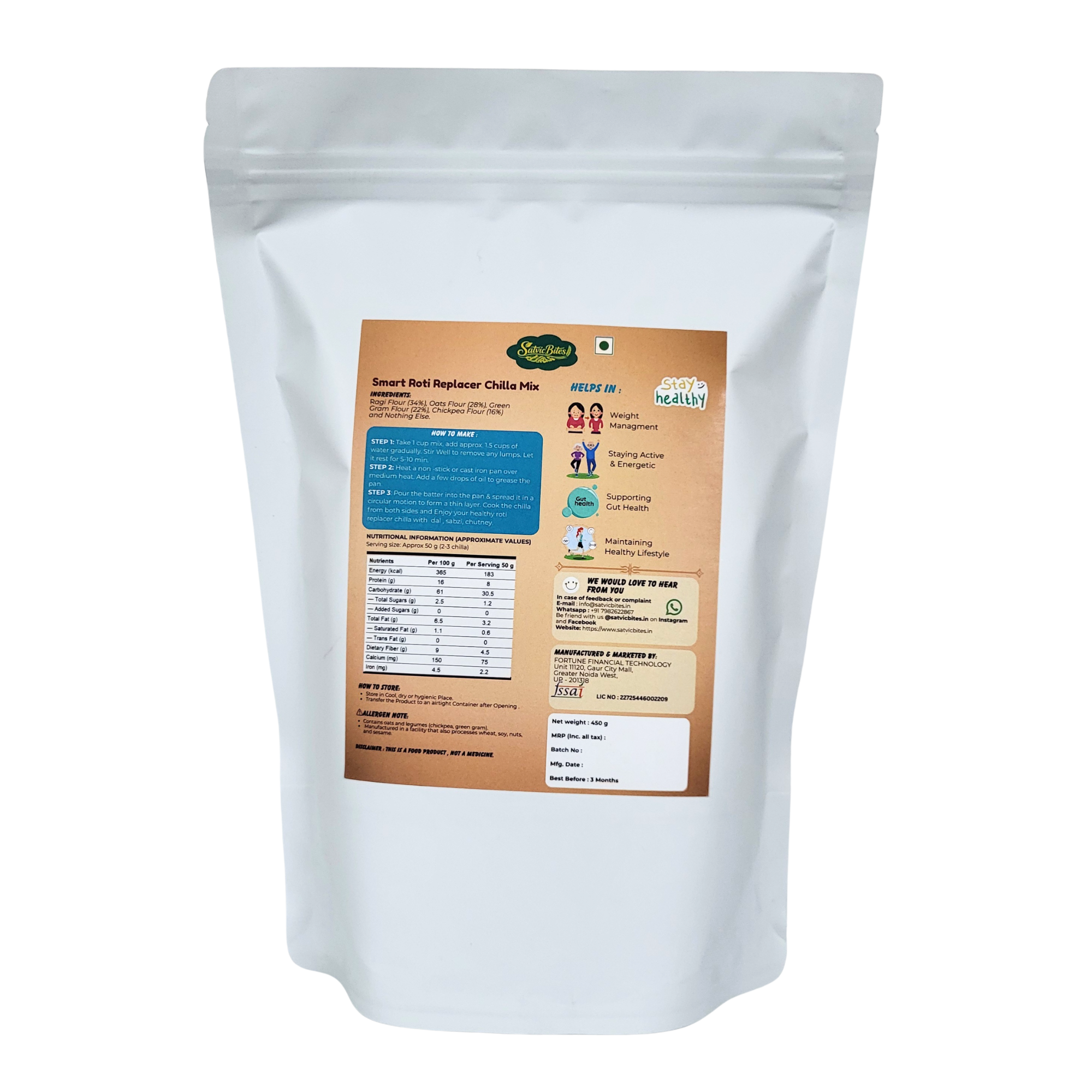 Smart Roti Replacer - Chilla Mix