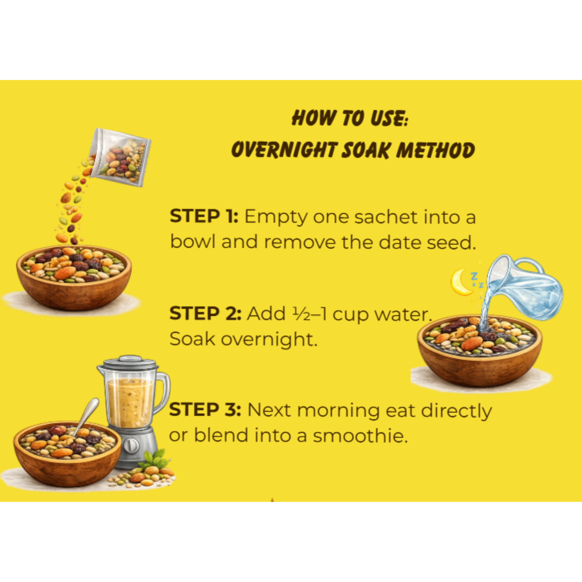 SatvicBites Yoga Energy Mix - Pack of 7 Pouch