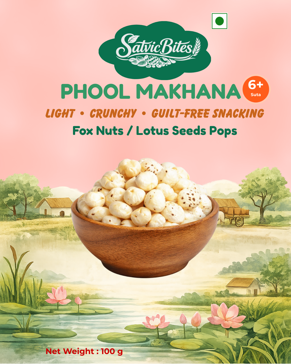 Satvicbites Phool Makhana 6+ Suta