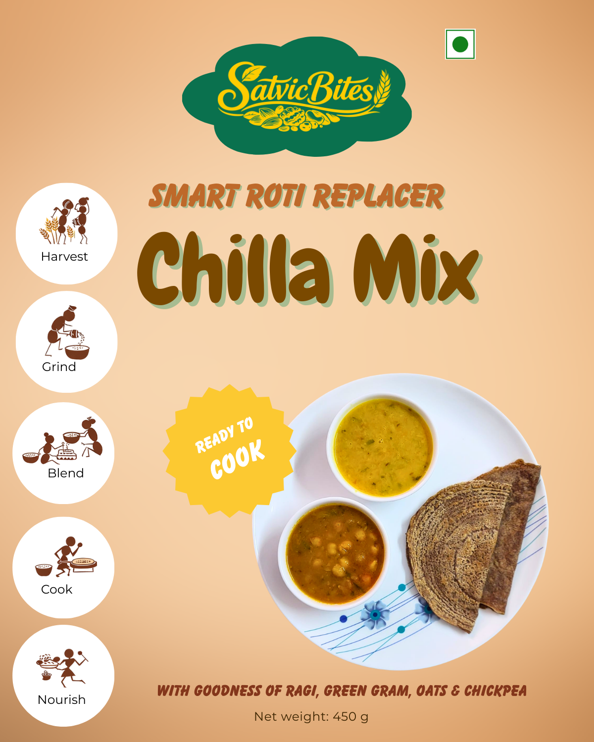 Smart Roti Replacer - Chilla Mix