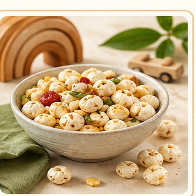 Kids nutrition healthy snack bowl